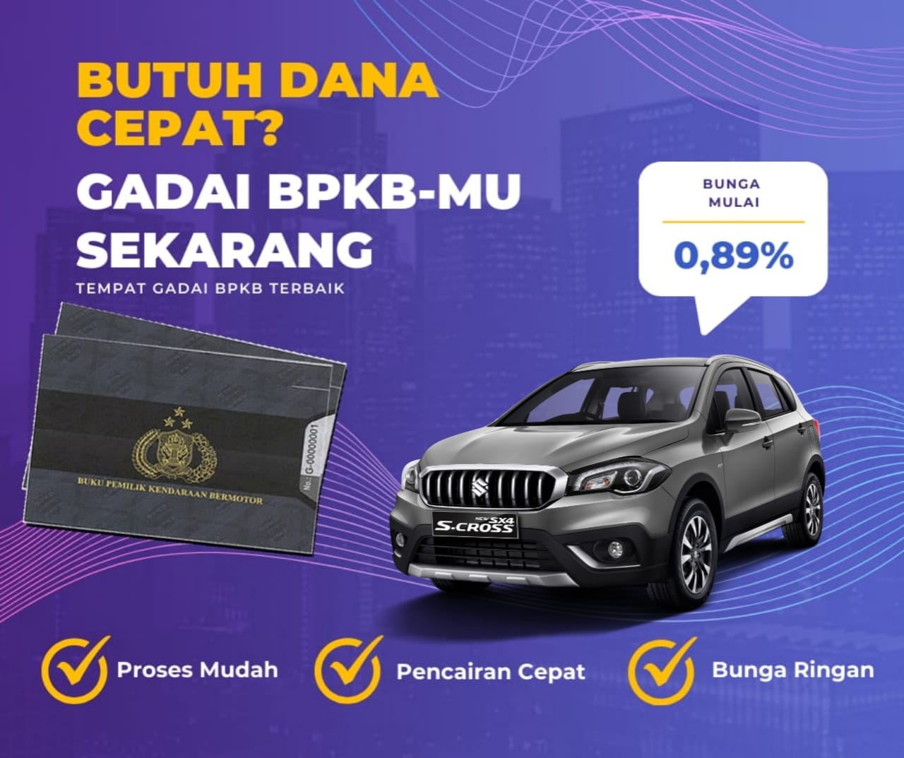 Kredit Jaminan Bpkb Mobil Suzuki SX4 Dapat Dana Berapa? Seperti Ini Simulasinya